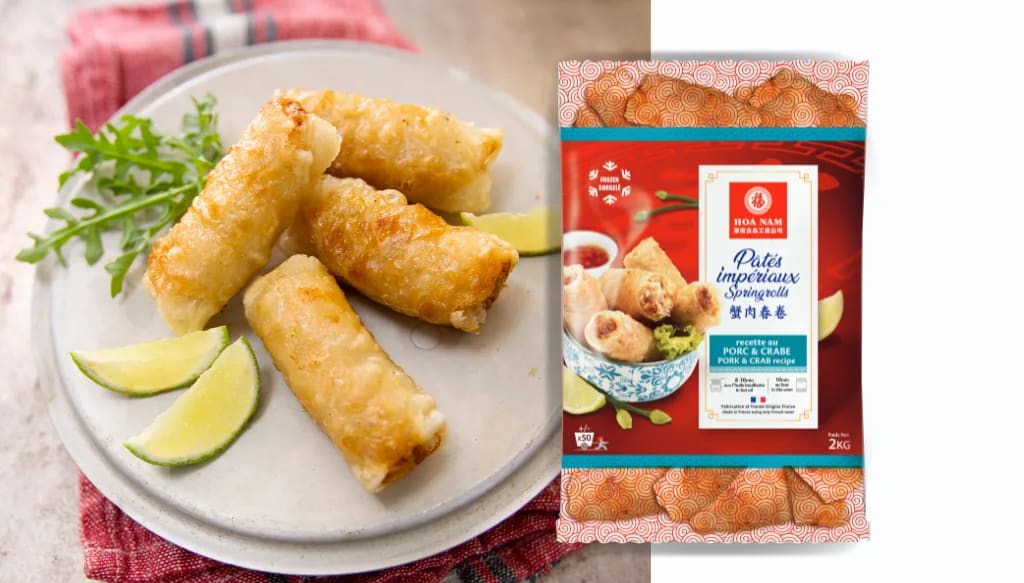 Hoa Nam Pâtés Impériaux / Springrolls / Chả Giò (Rezeptur mit Schweinefleisch & Krabbe).