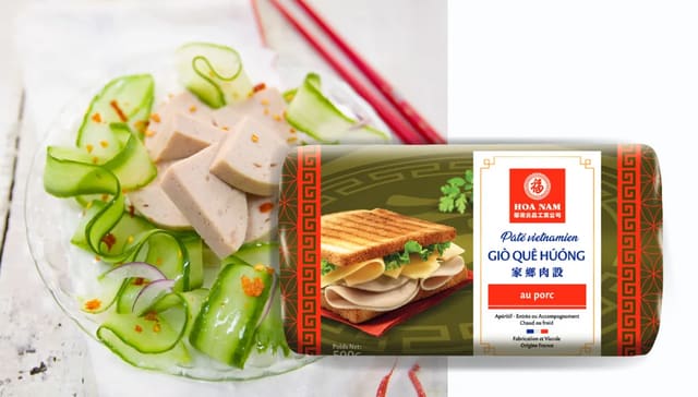 Hoa Nam Giò Quê Hương (Pâté vietnamien au porc / Heimat-Stil / Klassisch).