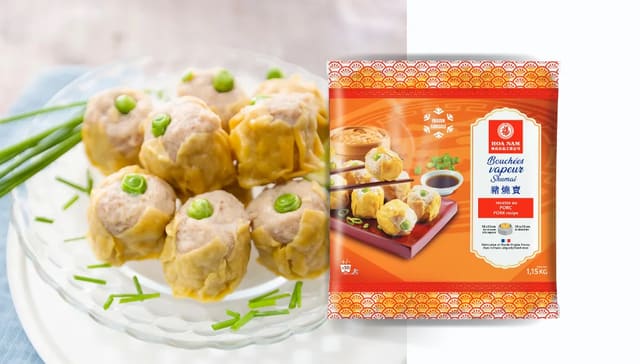Hoa Nam Bouchées Vapeur Shumai Porc (Pork Dim Sum / Siêu Mại / Shumai mit Schweinefleisch)