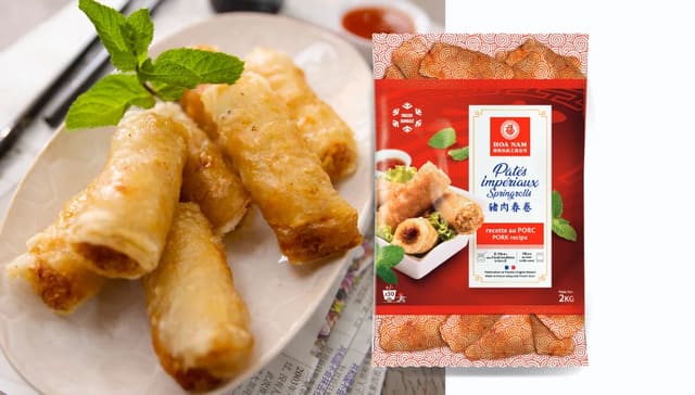 Hoa Nam Pâtés Impériaux Recette au Porc (Springrolls / Chả Giò / Frühlingsrollen mit Schweinefleisch)
