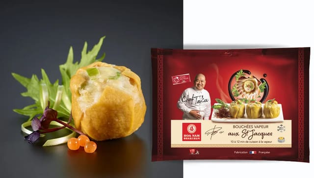 Hoa Nam Bouchées Vapeur aux St Jacques (Coquilles Saint-Jacques Dim Sum / Jakobsmuschel-Teigtaschen) aus der exklusiven Chef Taku Kollektion.