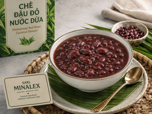 Chè Đậu Đỏ Nước Dừa (Vietnamese Red Bean Dessert with Coconut Milk)