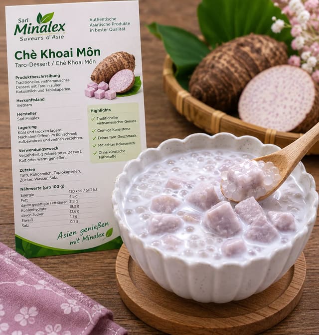 Chè Khoai Môn (Vietnamese Taro Coconut Pudding / Sweet Taro Soup)