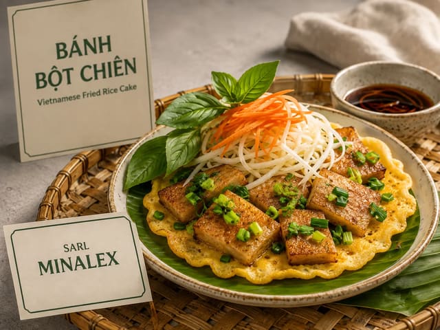 Bánh Bột Chiên (Fried Vietnamese Rice Cake Blocks)