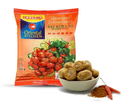 Say Kor with Red Curry (Taiwan & Lao Curry Wurst)