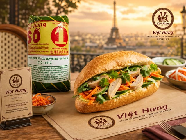 Viet Hung Giò Lụa Số 1 (Premium Vietnamese Brewery / Pig Mortadella No. 1)