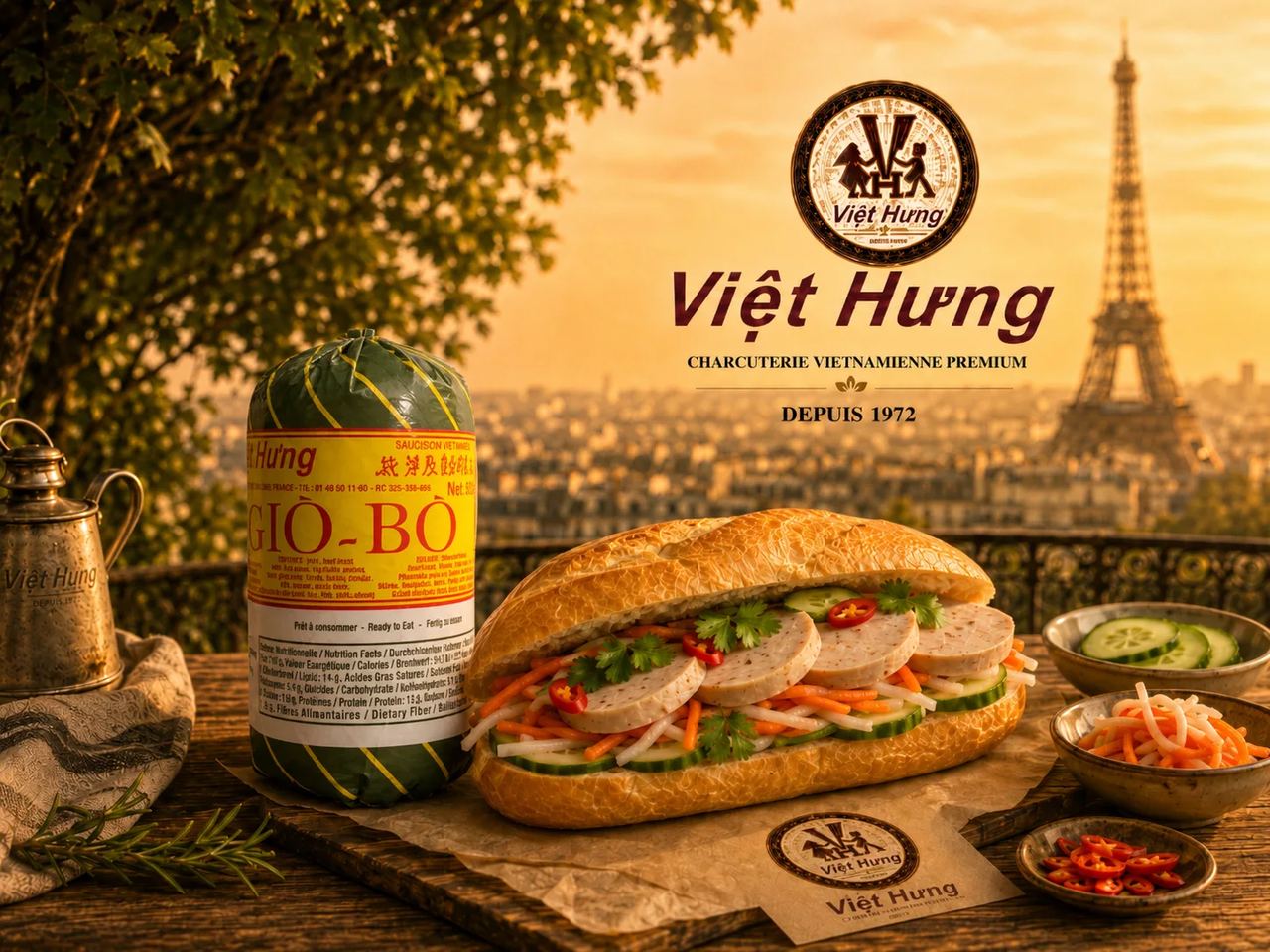 Viet Hung Giò Bò (Vietnamese beef mortadella / beef salami)