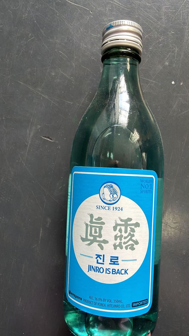 Jinro Is Back Soju 350ml 16%