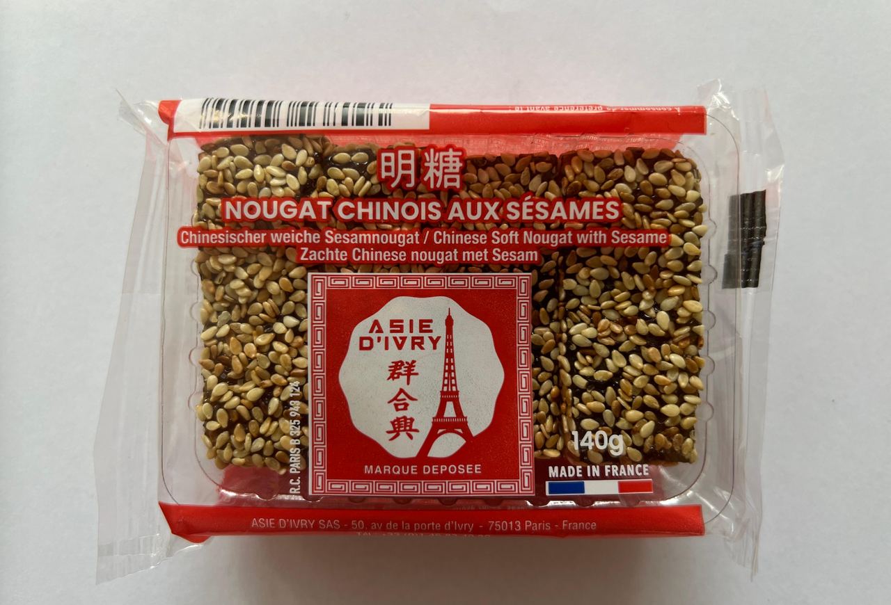 Chinese soft sesame nougat